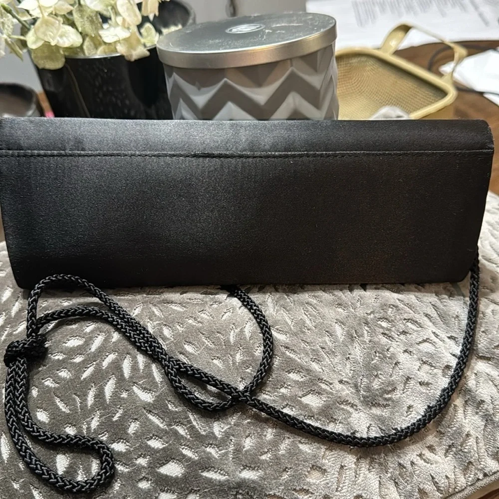 Elegant Black Beaded Clutch